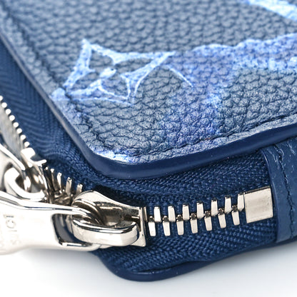 Louis Vuitton Monogram Ink Watercolor Phone Pouch Blue 7 of 8