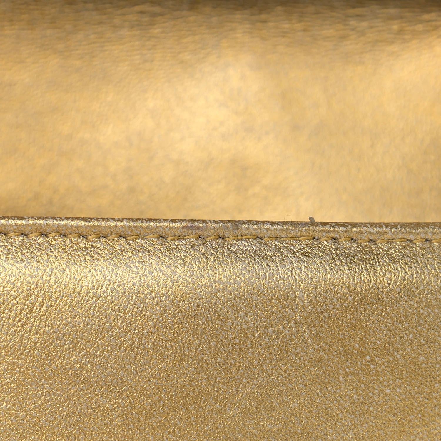 Gucci Metallic Calfskin Matelasse Mini GG Marmont Shoulder Bag Gold Pink 14 of 14
