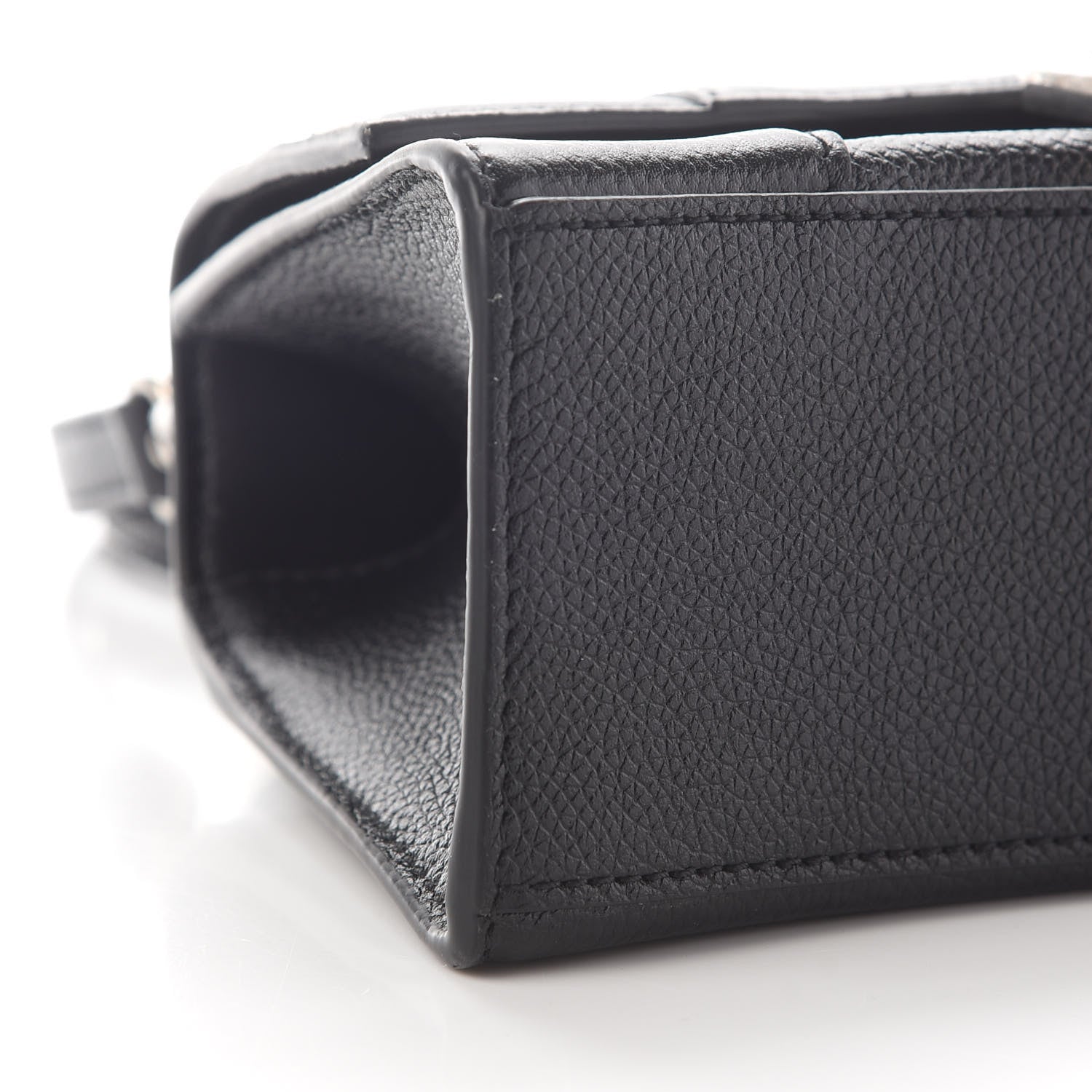 Balenciaga Grained Calfskin Hourglass Top Handle Bag XS Black 4 of 9