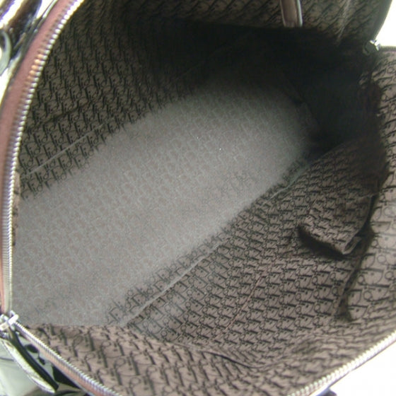 Christian Dior Patent Croc Gaucho Sports Tote Black 8 of 11