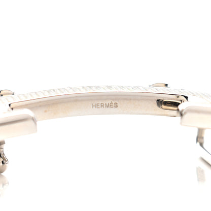 Hermes Palladium Guilloche 32mm H Belt Buckle 3 of 3