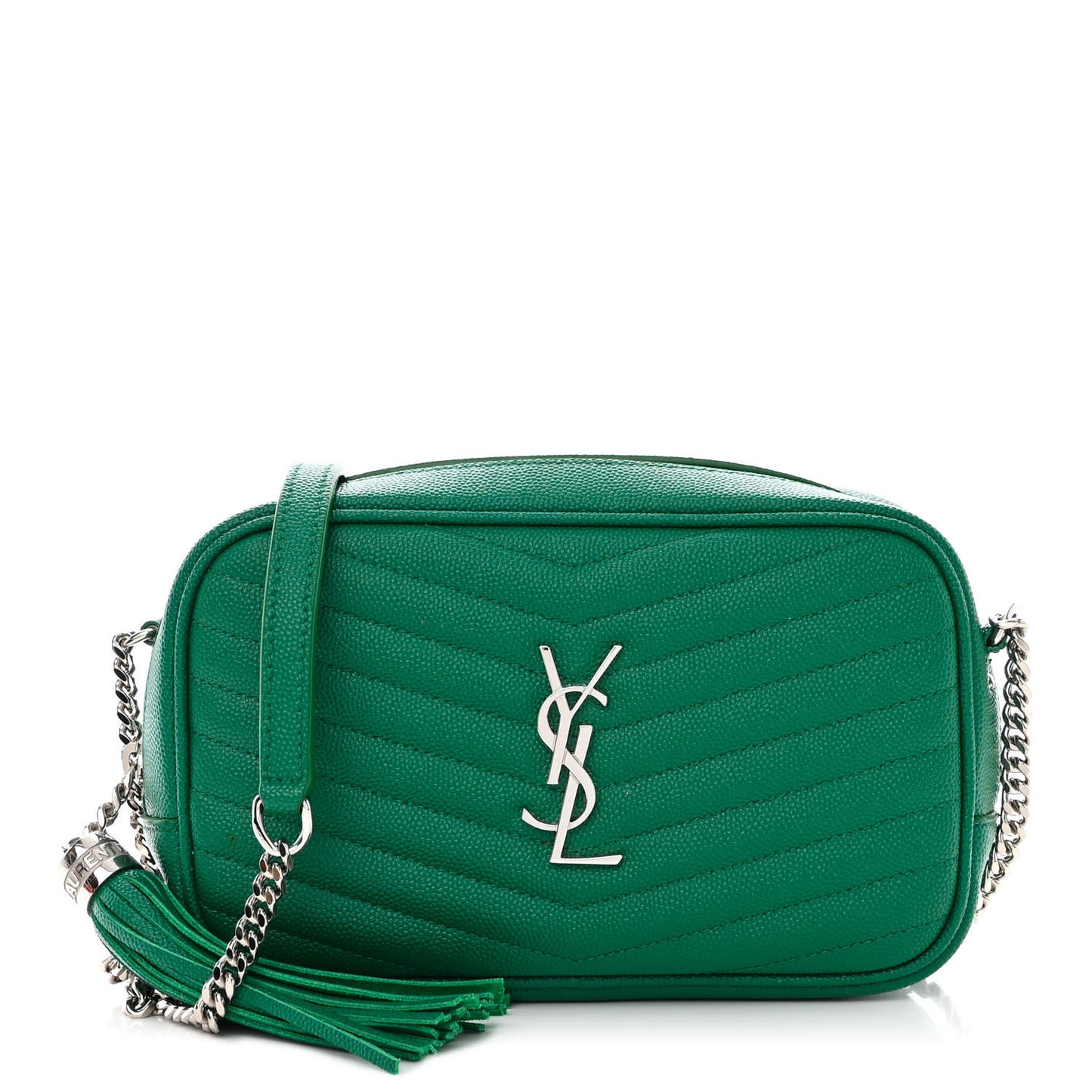 Grain De Poudre Matelasse Monogram Mini Lou Camera Bag Green Field