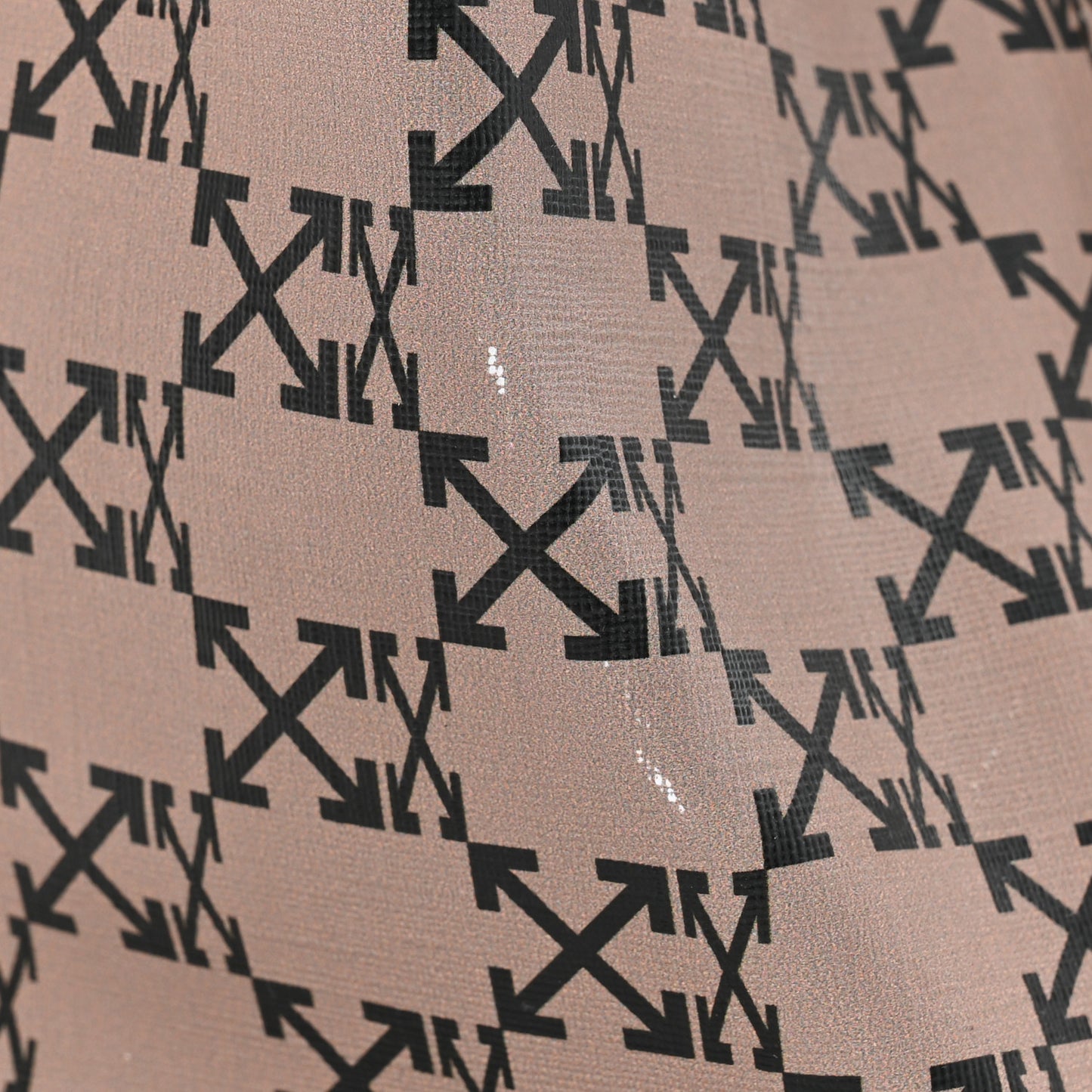 Coated Canvas Arrow Print Day Off Tote Bag Beige