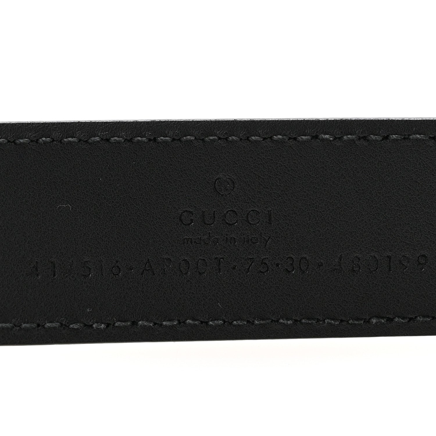 Gucci Calfskin Double GG 30mm Belt 75 30 Black 5 of 7