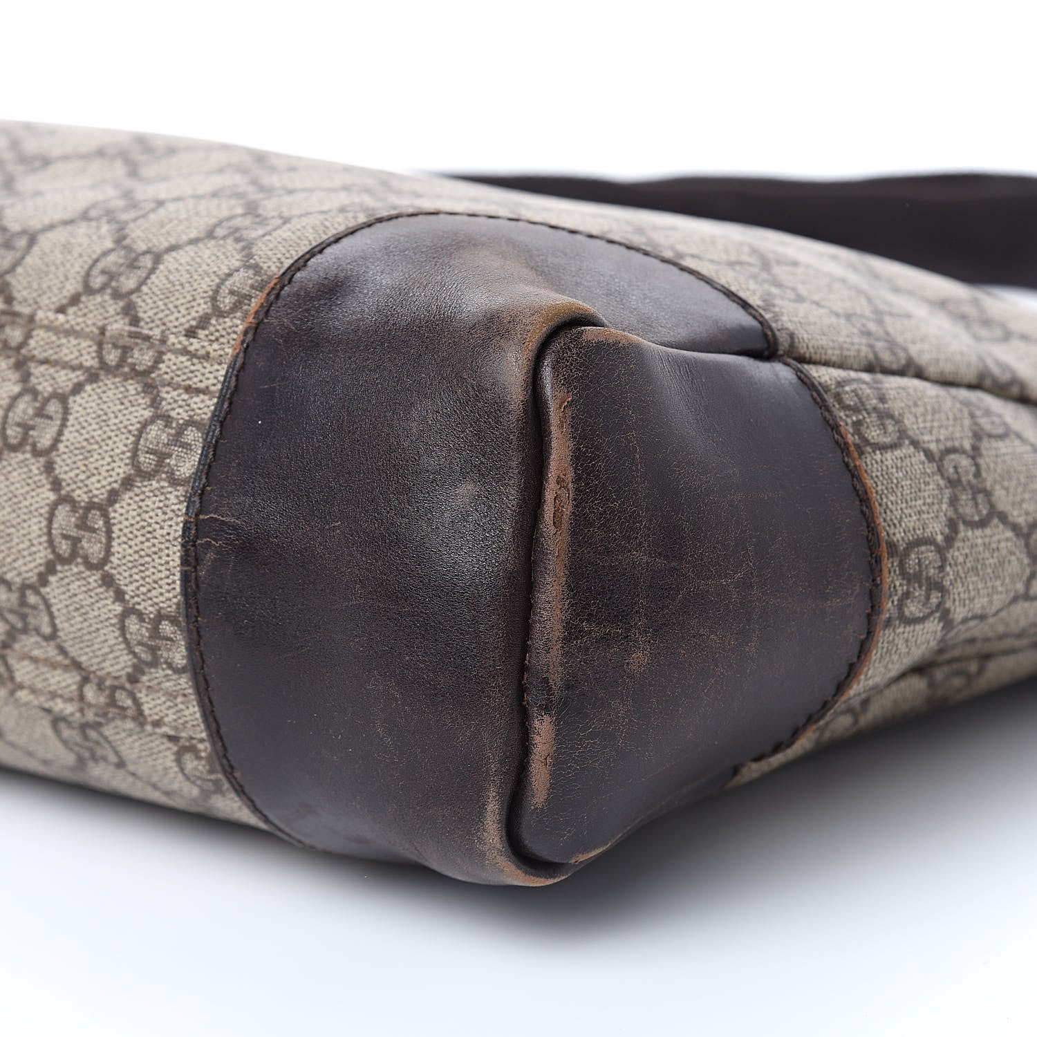 Gucci Denim Monogram Flat Messenger Bag Black 10 of 16