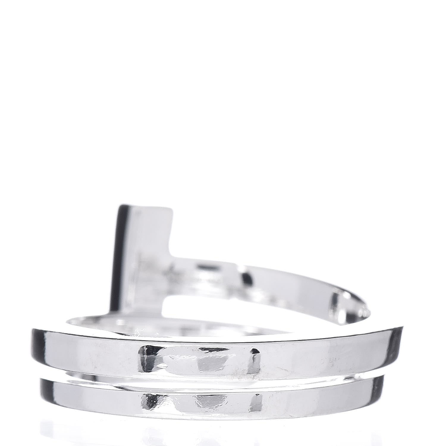 Tiffany Sterling Silver T Square Wrap Ring 52 6 4 of 5