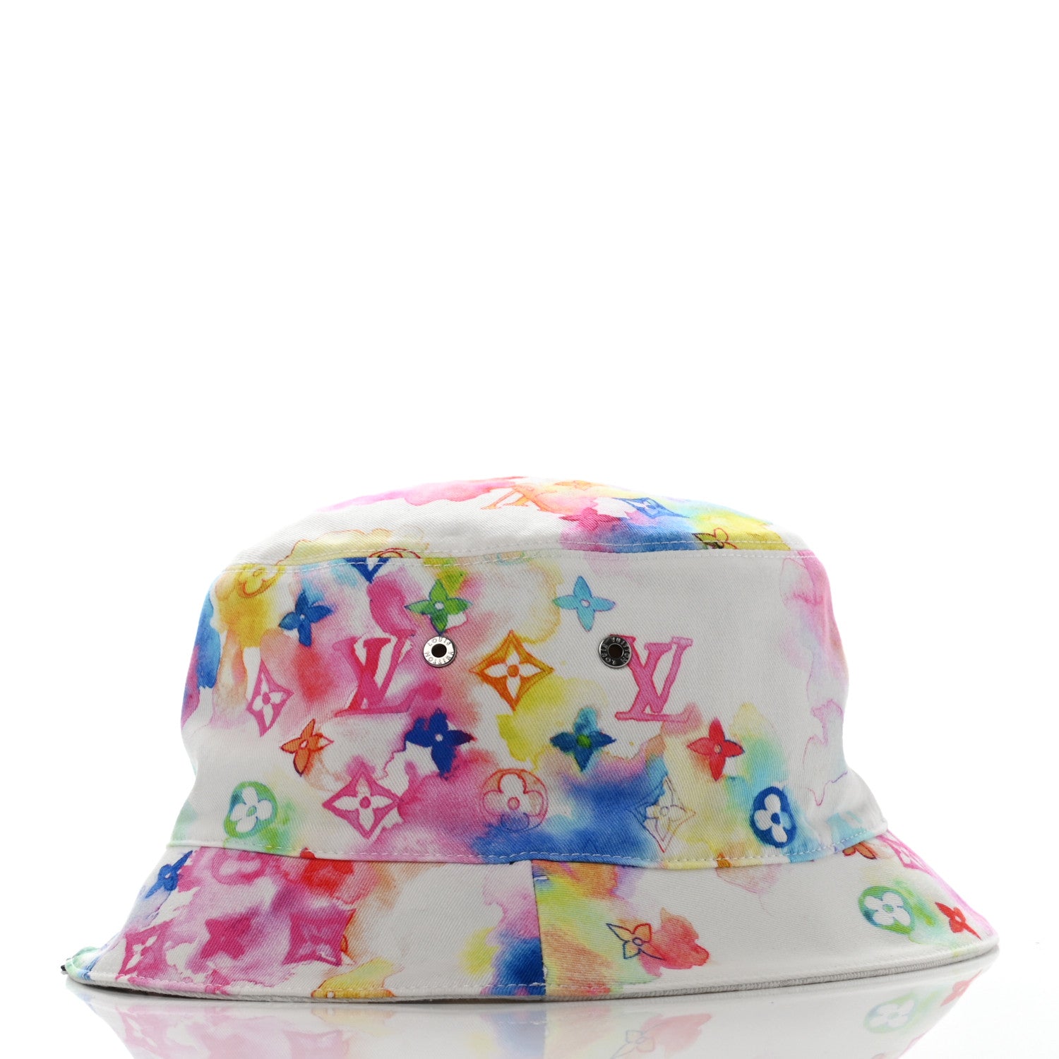 Louis Vuitton Watercolor Cotton Transformable Bob Bucket Hat 60 Multicolor 8 of 14
