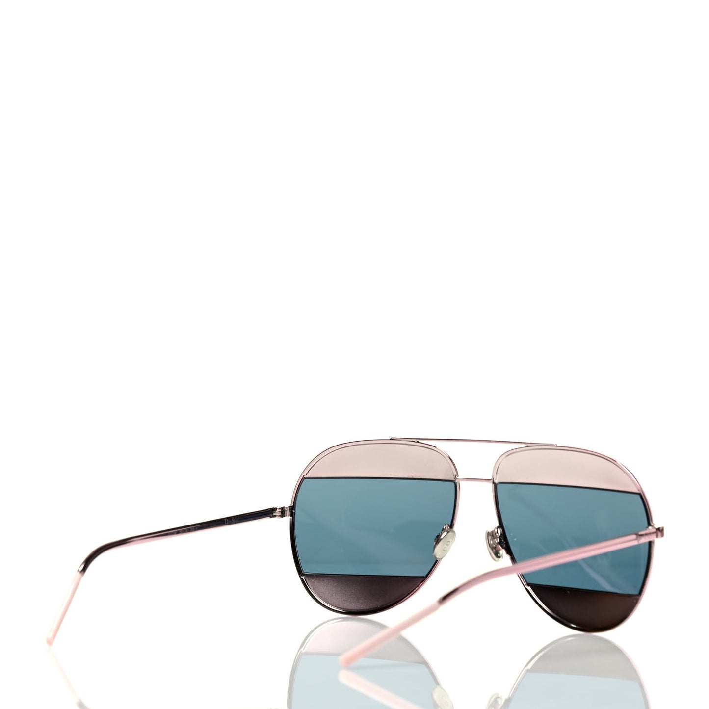Metal Split 1 Aviator Sunglasses Pink Blue