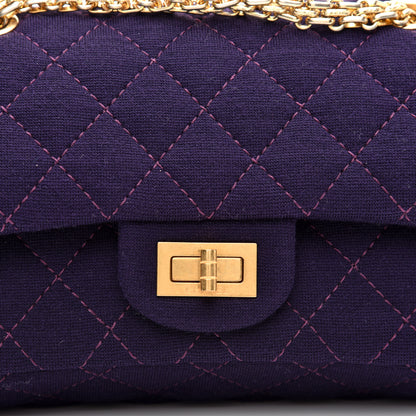Chanel Jersey Quilted 2.55 Reissue 224 Flap Purple 10 of 11