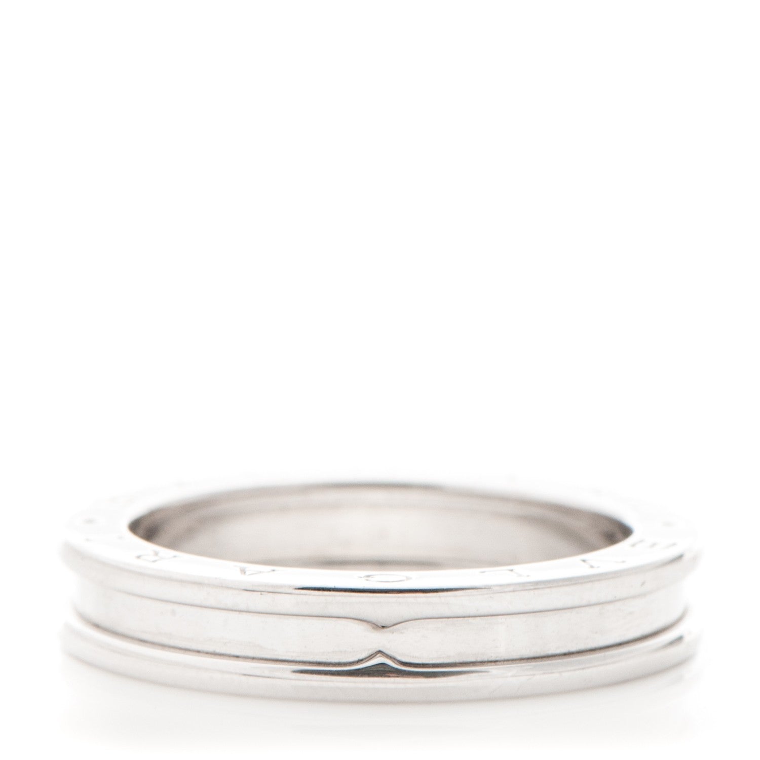 Bulgari 18K White Gold B.Zero1 Ring 63 10.25 1 of 5