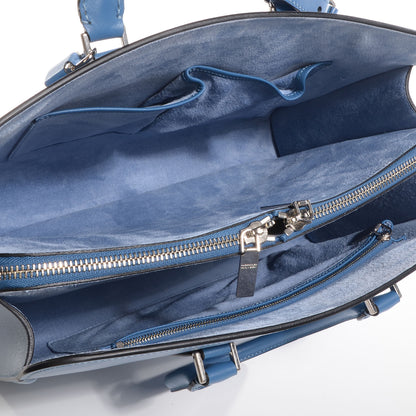 Alexander McQueen Calfskin Heroine Open Tote Blue 5 of 10
