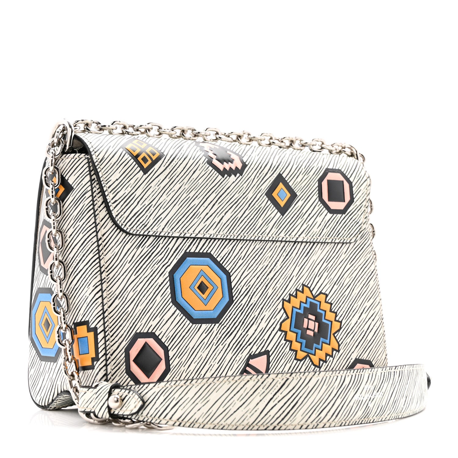 Louis Vuitton Epi Azteque Twist Shoulder Bag MM White 4 of 13