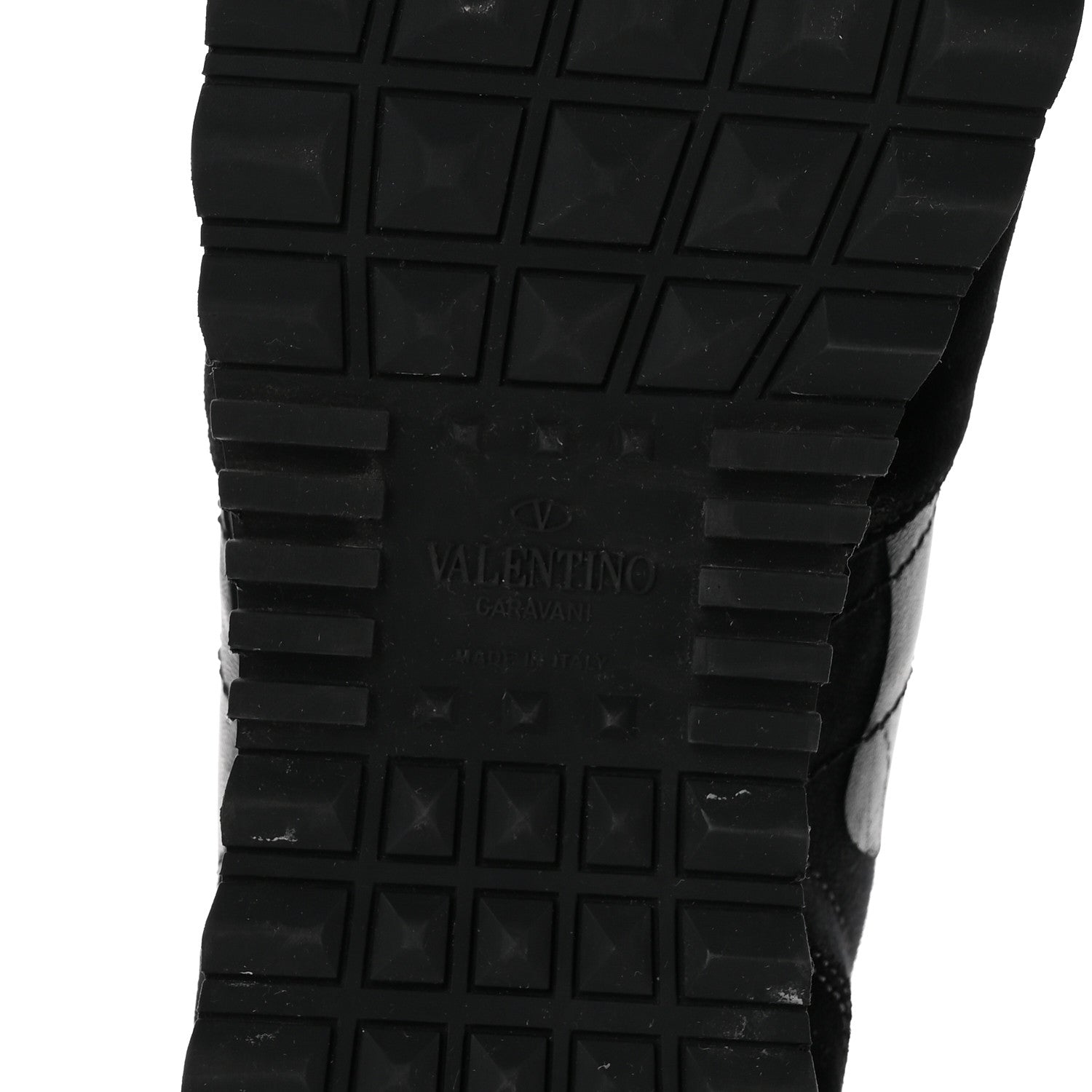 Valentino Garavani Nappa Suede Camouflage Womens Rockrunner Sneakers 39.5 Black 7 of 12