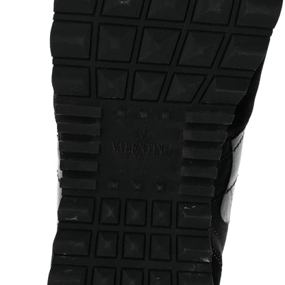 Valentino Garavani Nappa Suede Camouflage Womens Rockrunner Sneakers 39.5 Black 7 of 12