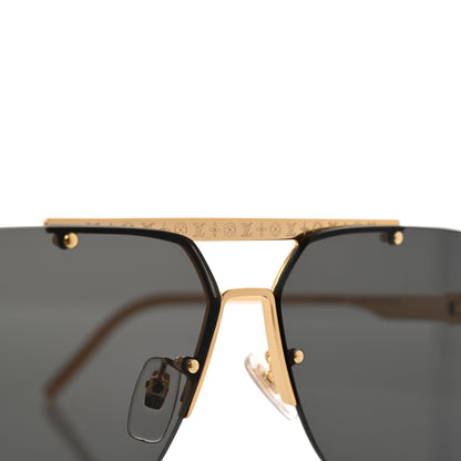 Louis Vuitton Metal LV Ash Sunglasses Z1261E Gold 7 of 8