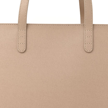 Mansur Gavriel Saffiano Small Zip Tote Beige 7 of 10