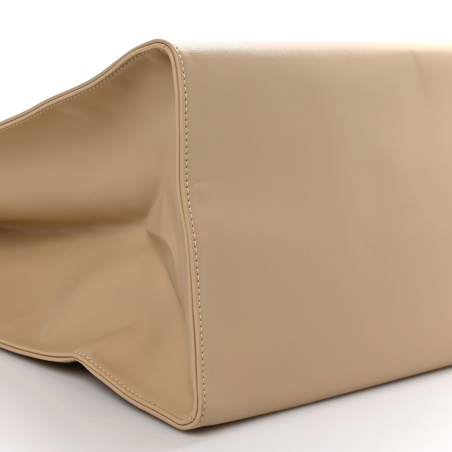 Telfar Vegan Leather Large Shopping Bag Cream 7 of 8