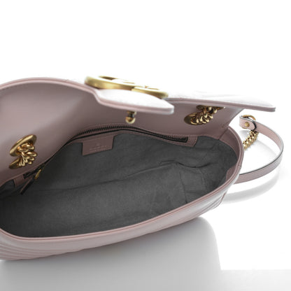 Gucci Calfskin Matelasse Small GG Marmont Shoulder Bag Perfect Pink 5 of 7