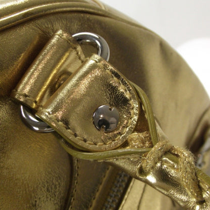 Balenciaga Leather Bowling Bag Gold 8 of 13