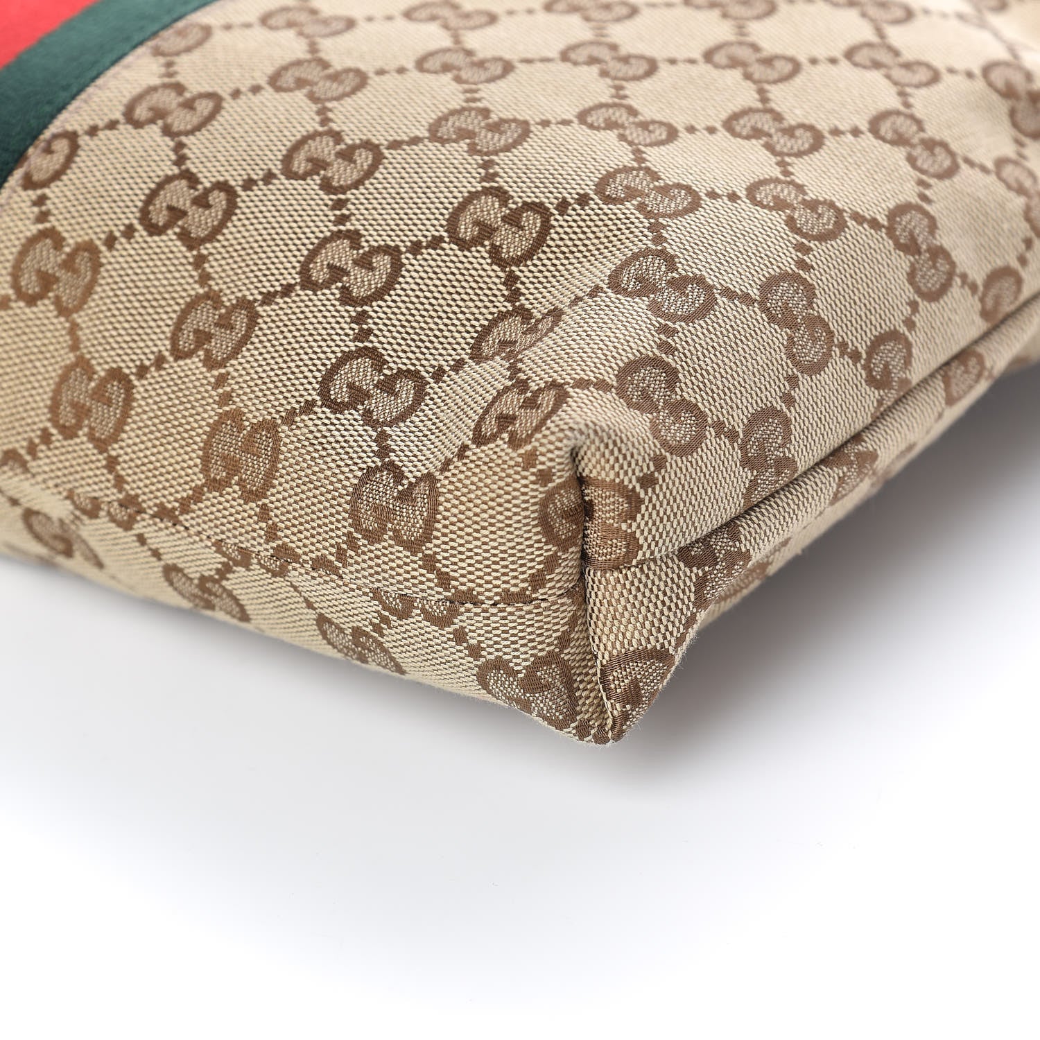 Gucci GG Monogram Web Flat Messenger Bag Black 9 of 11