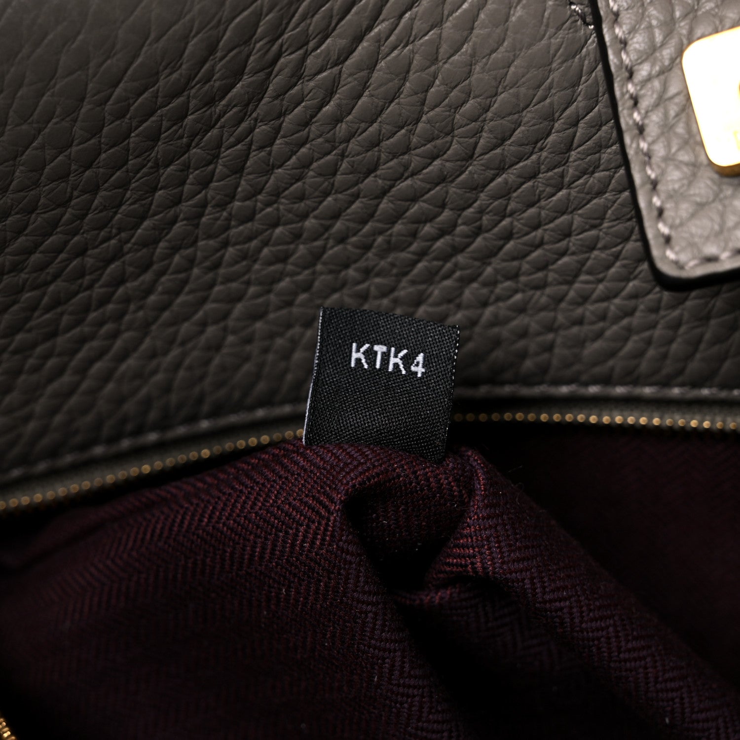 Mulberry Heavy Grain Iris Tote Grey Dark Clay 6 of 9