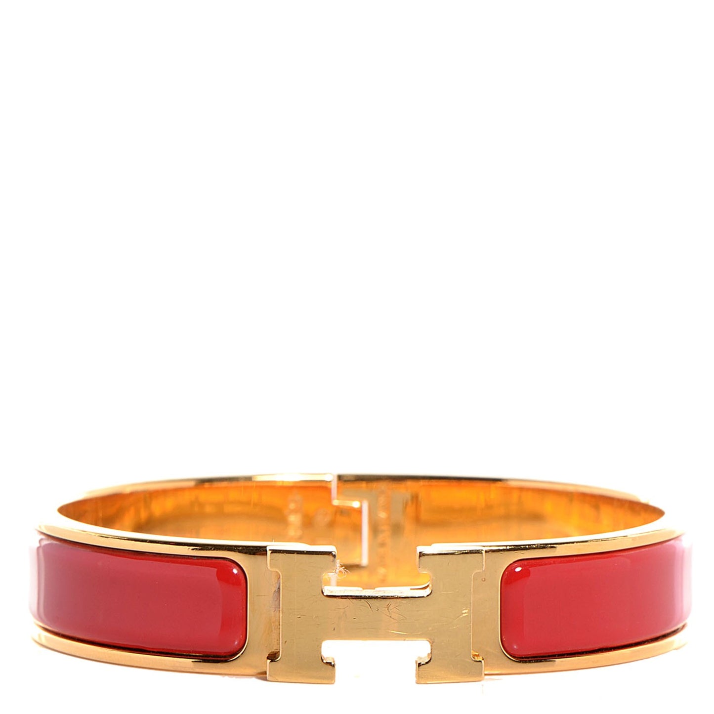 Narrow Enamel Clic Clac H Bracelet PM Capucine