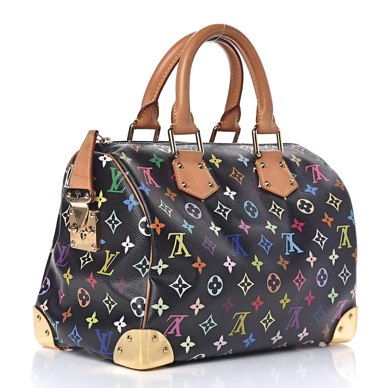 Louis Vuitton Monogram Multicolor Speedy 30 Black 3 of 14