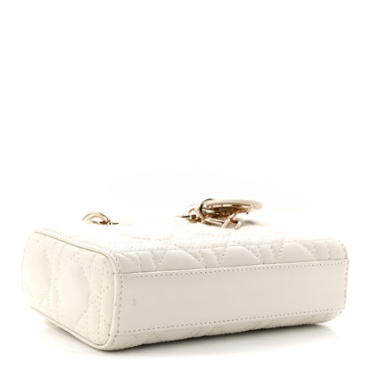 Christian Dior Lambskin Cannage Micro Lady D-Joy Latte 4 of 10