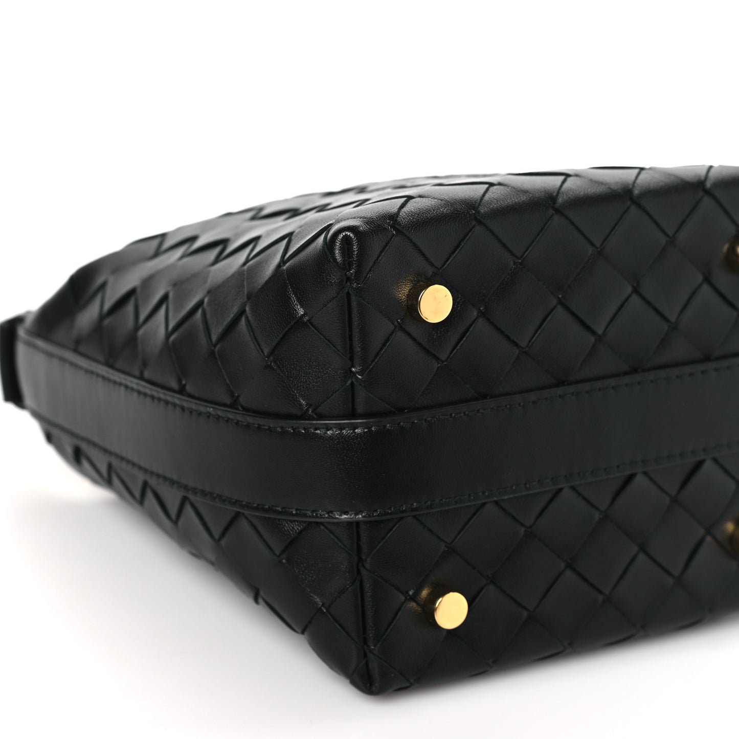 Calfskin Nappa Intrecciato Candy Wallace Black
