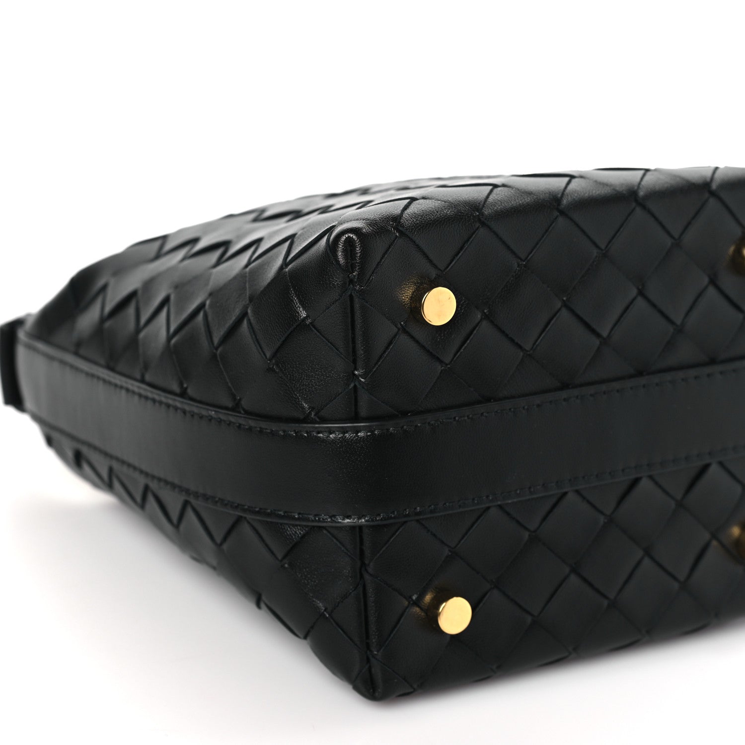 Bottega Veneta Calfskin Nappa Intrecciato Candy Wallace Black 7 of 8