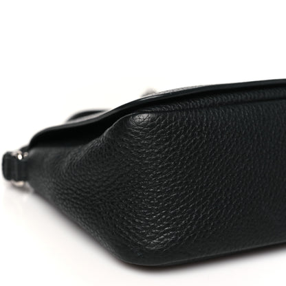 Prada Vitello Daino Soft Flap Crossbody Black 9 of 11