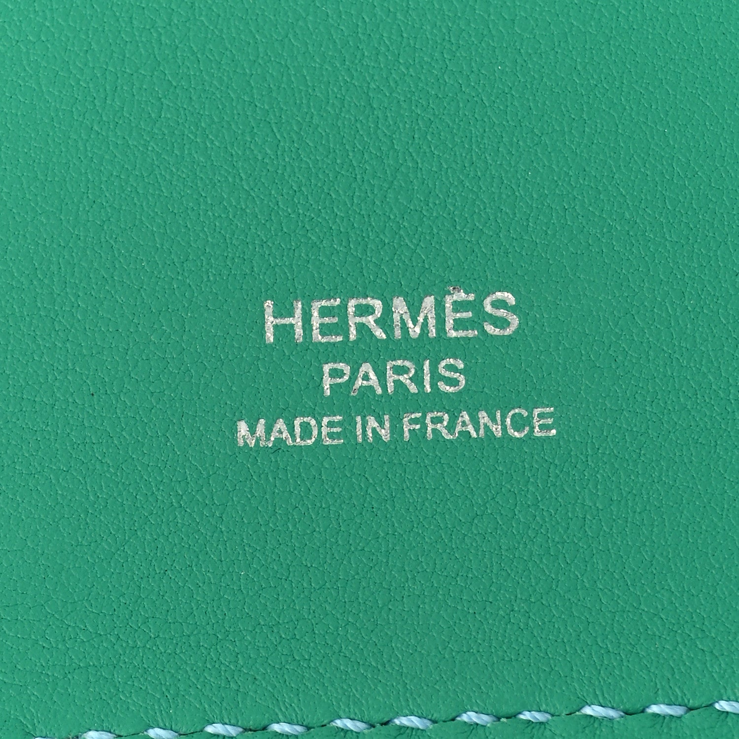 Hermes Swift Epsom Pocket Kelly Shoulder Strap Vert Vertigo Celeste 5 of 7