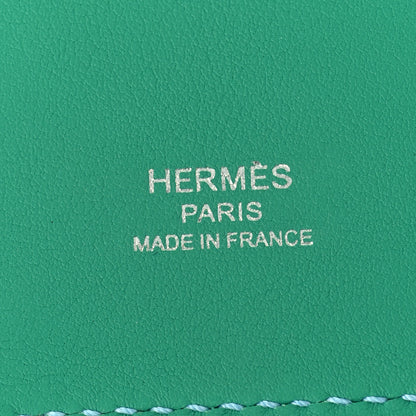 Hermes Swift Epsom Pocket Kelly Shoulder Strap Vert Vertigo Celeste 5 of 7