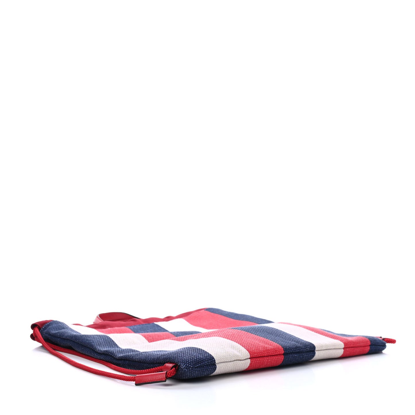 Canvas Logo Sylvie Stripe Drawstring Backpack Red