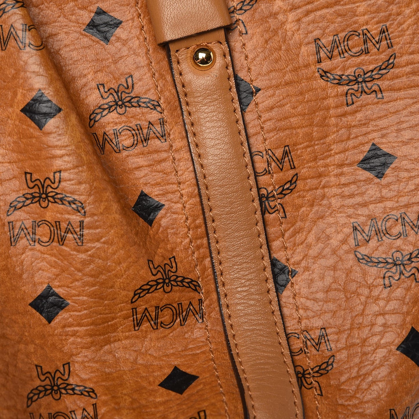 Visetos Medium Essentials Shopper Tote Cognac