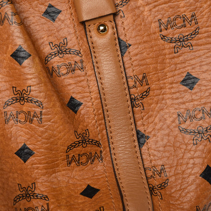 MCM Visetos Medium Essentials Shopper Tote Cognac 22 of 29