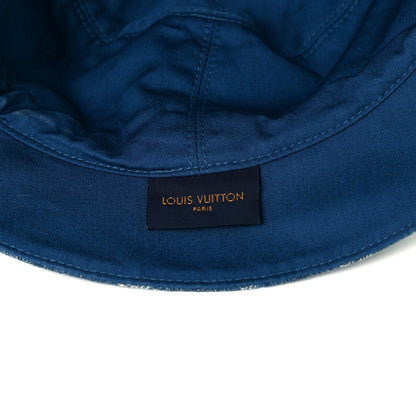 Louis Vuitton Monogram Denim Transformable Bob Bucket Hat 58 Blue 7 of 8