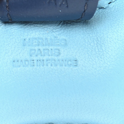 Hermes Milo Lambskin Grigri Rodeo Horse Bag Charm PM Celeste Bleu De Malte Kraft 3 of 5
