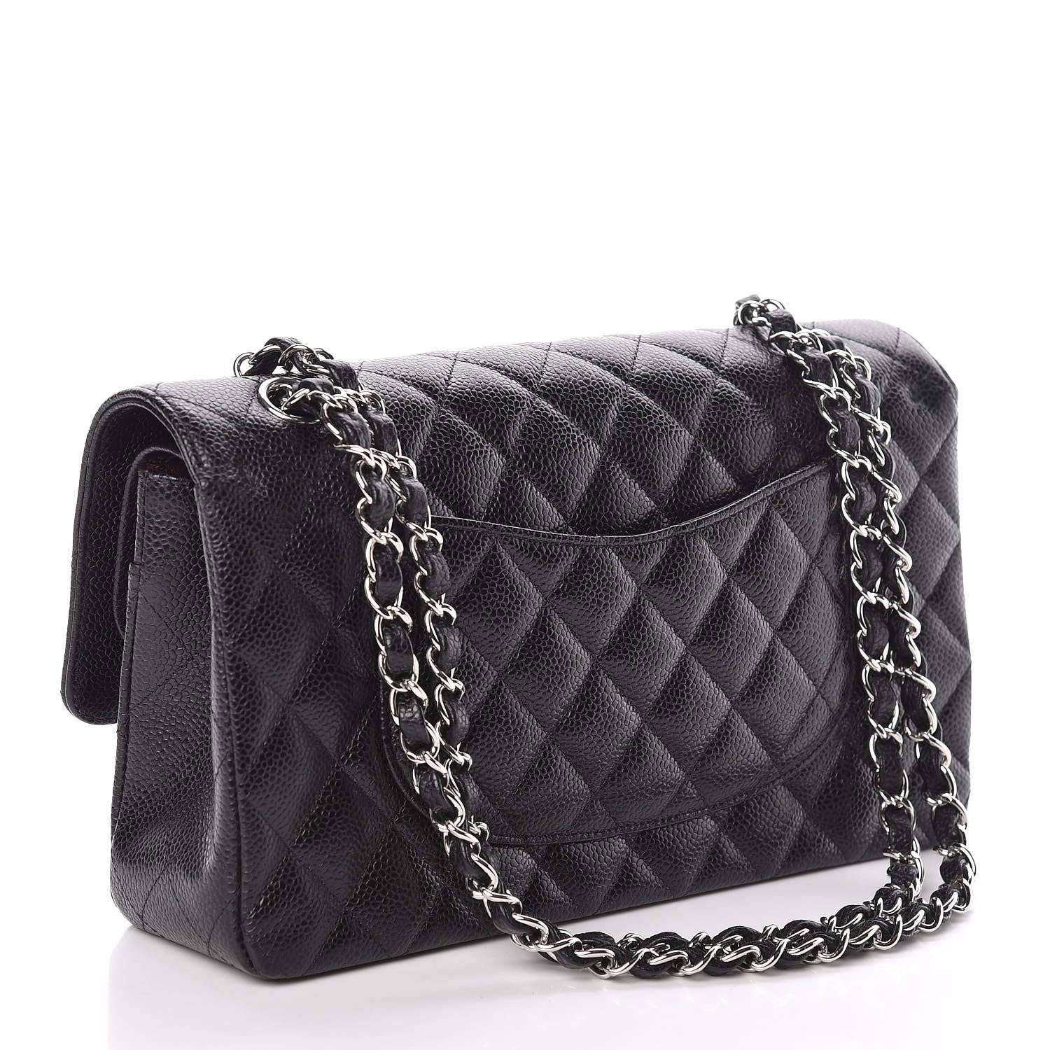 Chanel Caviar Quilted Medium Double Flap Black 3 of 14