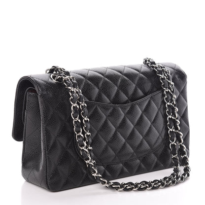 Chanel Caviar Quilted Medium Double Flap Black 3 of 14