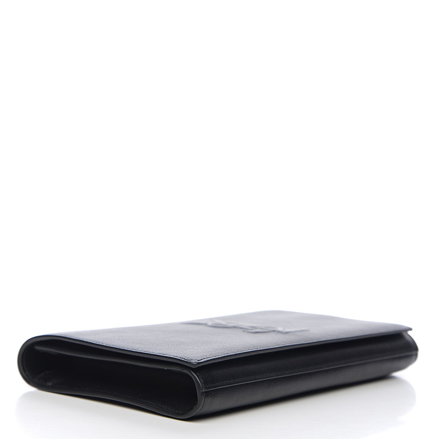 Saint Laurent Calfskin Monogram Large Belle De Jour Clutch Black 3 of 6