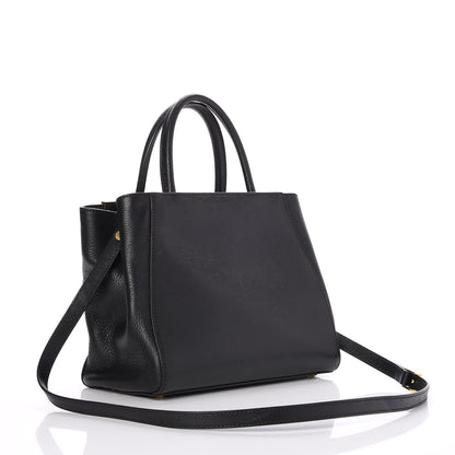 Fendi Vitello Elite Petite 2Jours Tote Black 3 of 7