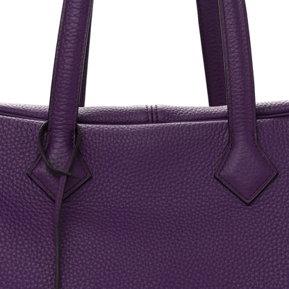 Hermes Taurillon Clemence Victoria II 35 Ultraviolet 8 of 13