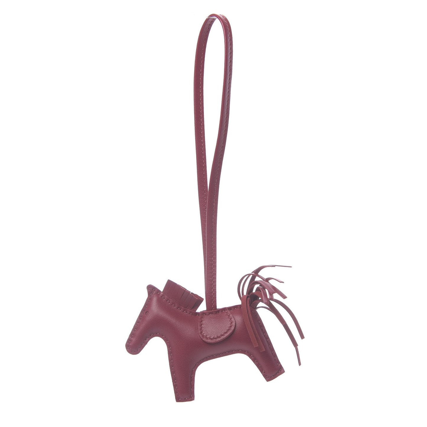 Milo Lambskin Grigri Rodeo Horse Bag Charm PM Rubis