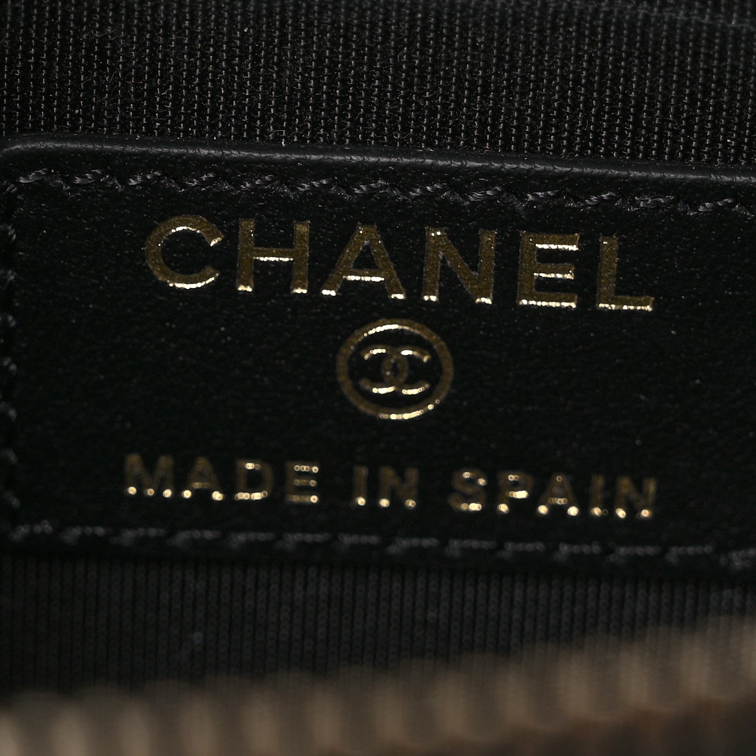 Chanel Caviar Quilted Filigree Zip Pouch Black 7 of 9