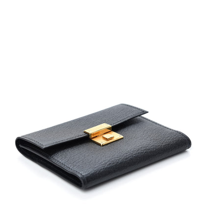 Hermes Chevre Mysore Clic Mini Card Holder Black 4 of 8