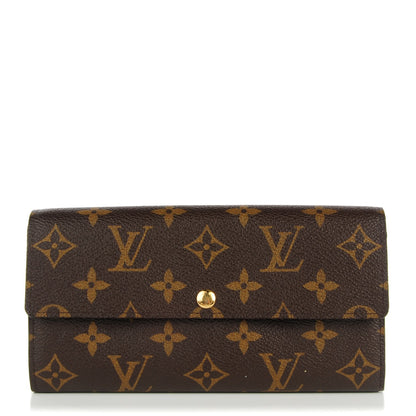 Louis Vuitton Monogram Leopard Sarah Wallet Blanc Corail 1 of 9
