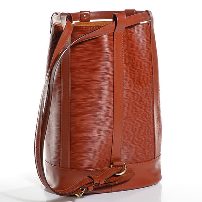 Louis Vuitton Epi Randonee PM Backpack Kenyan Fawn 3 of 6