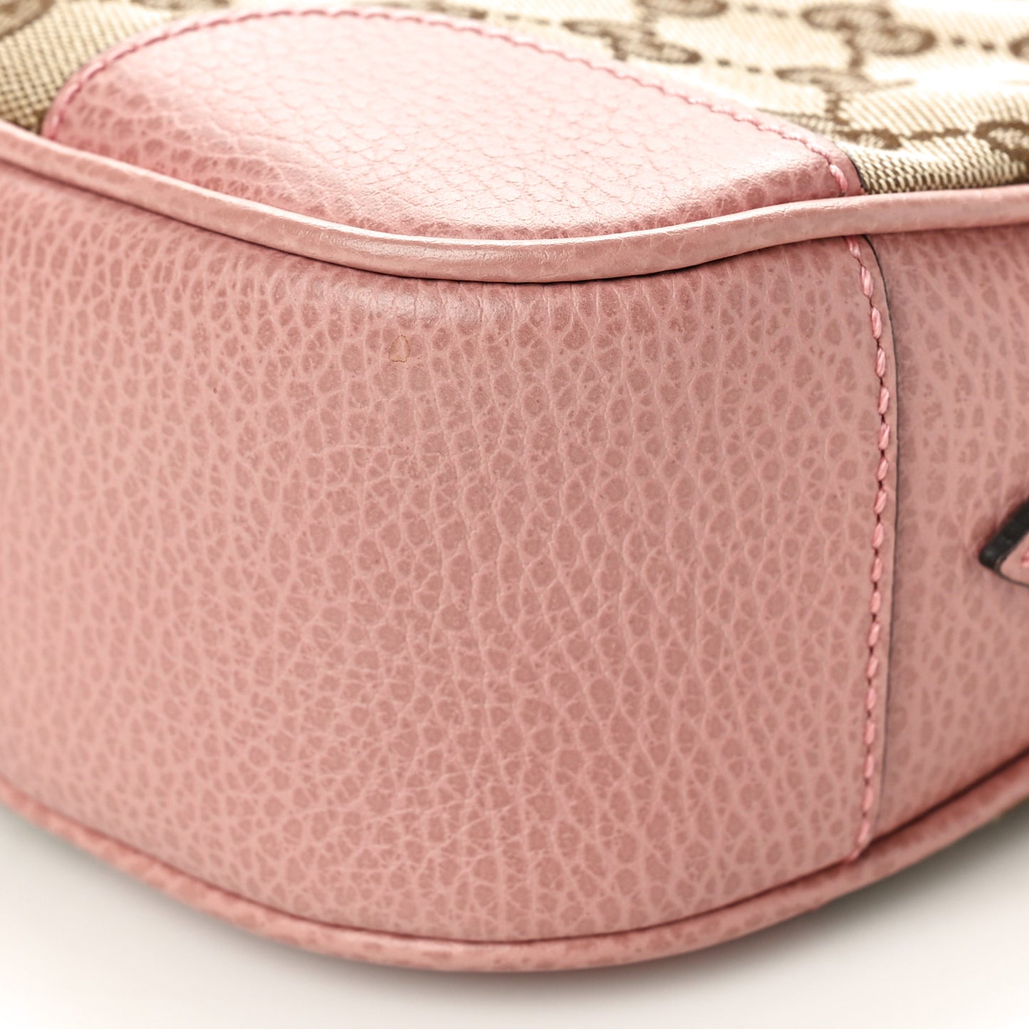 Monogram Mini Bree Messenger Bag Beige Soft Pink