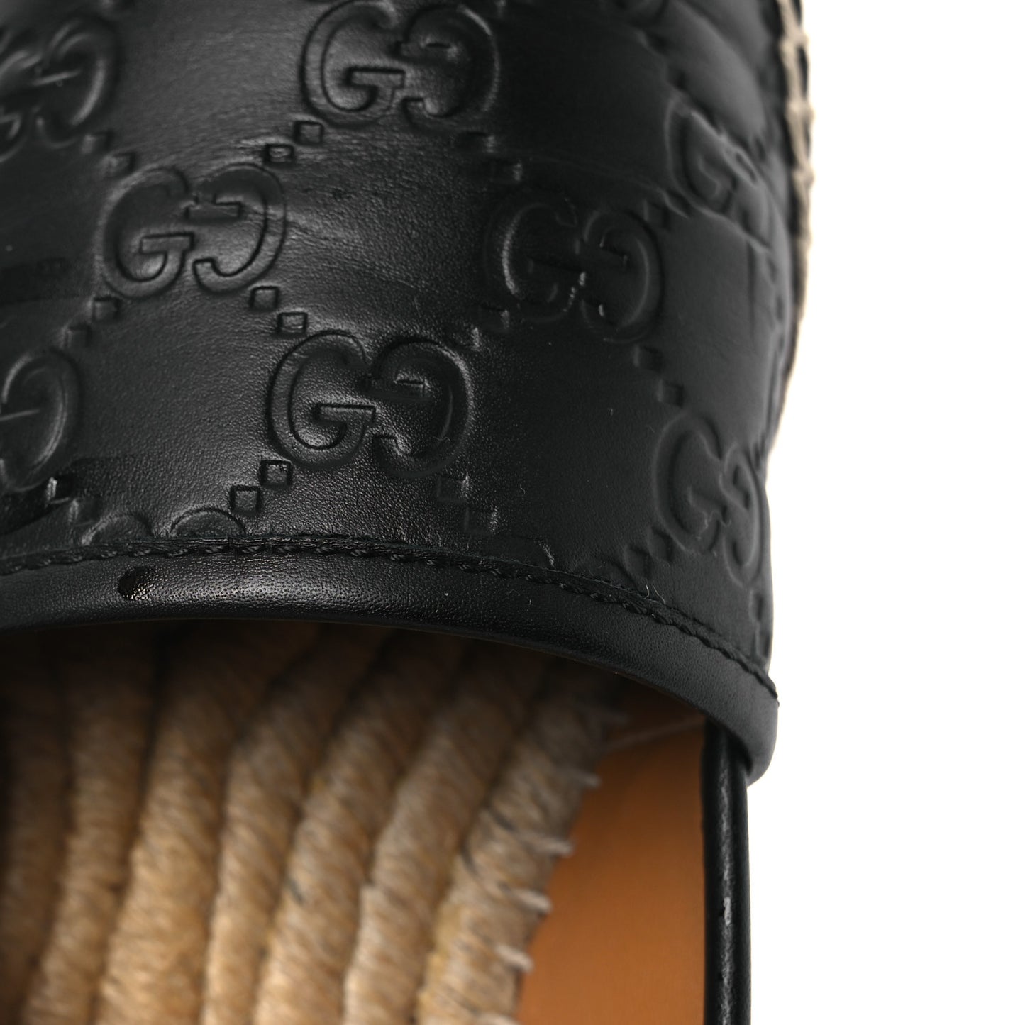 Guccissima Signature Espadrilles 39 Black